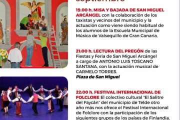 Programa de fiestas de San Miguel 2018 (Foto TA)